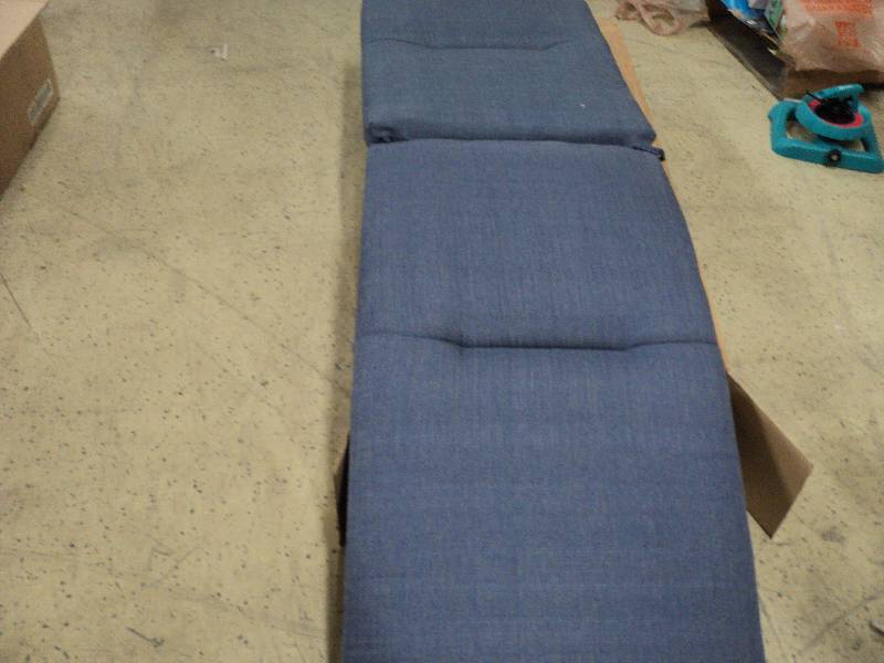 new chaise cushion blue...