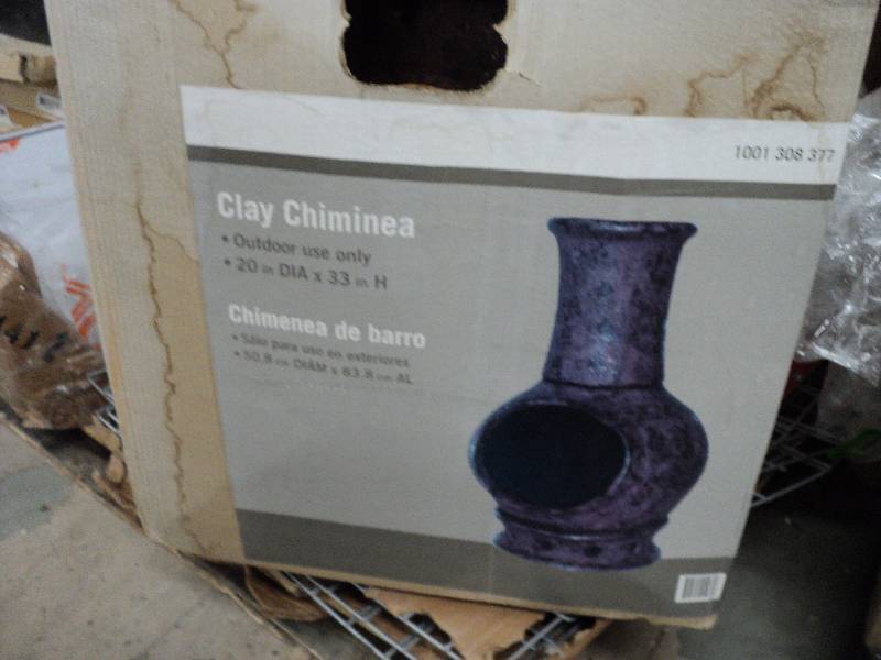clay chiminea, outdoor use only...