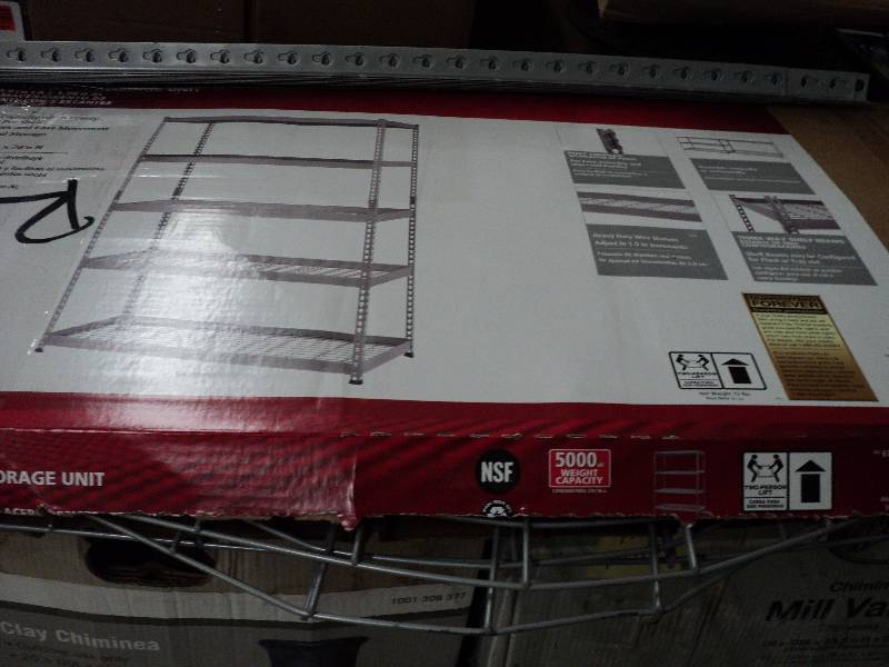 husky 5 shelf heavy duty storage un...
