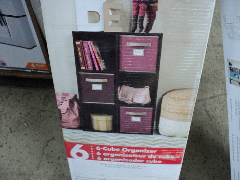 6 cube organizer, closetmaid...
