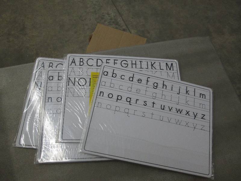 4 Dri- Erase Letter Boards...