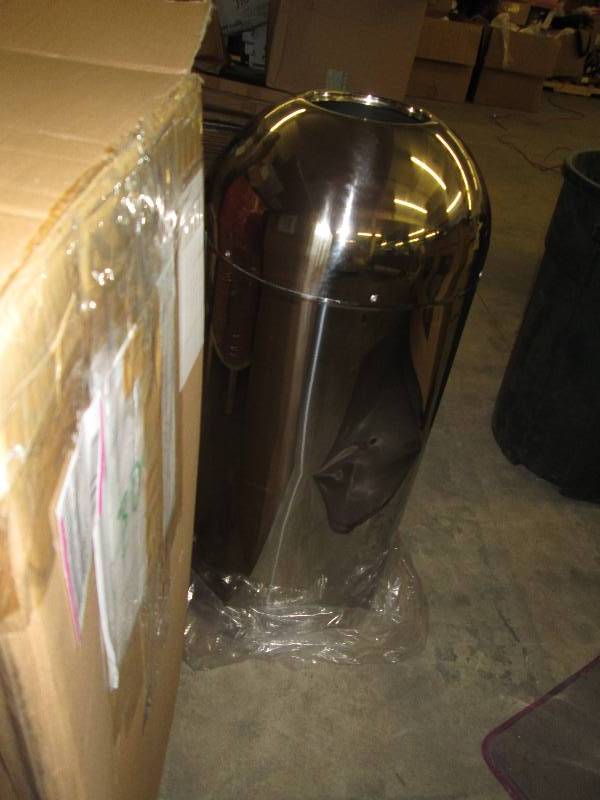 Metal 2 pieceTrash Can-dented...