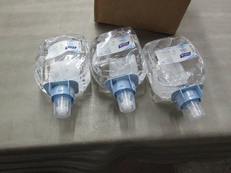 Lot of 3 - 1 L Purell Hand Sanitize...