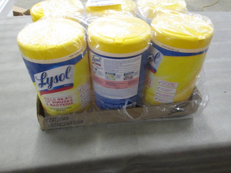 Lot of 6 Lysol Disinfecting Wipes  ...