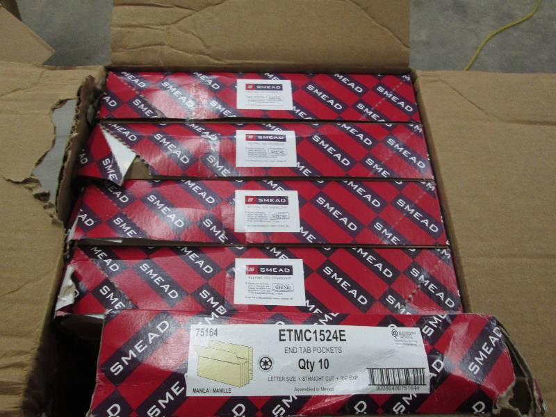 5 Boxes Smead Manila End Tab File P...