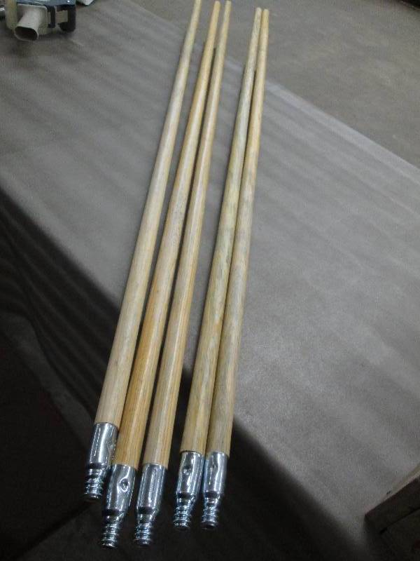 Lot of 5 Wooden Screw-on Handles...