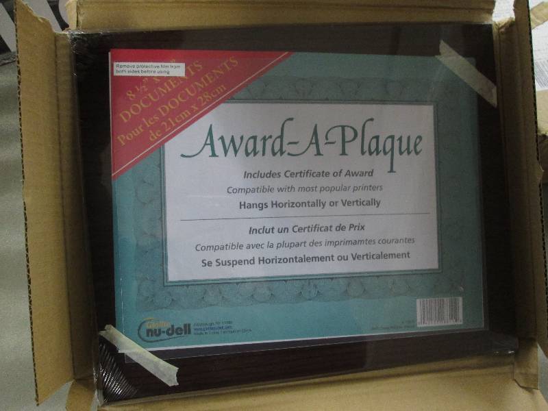 Lot of 4 Award A Plaque 8.5x11 Reta...