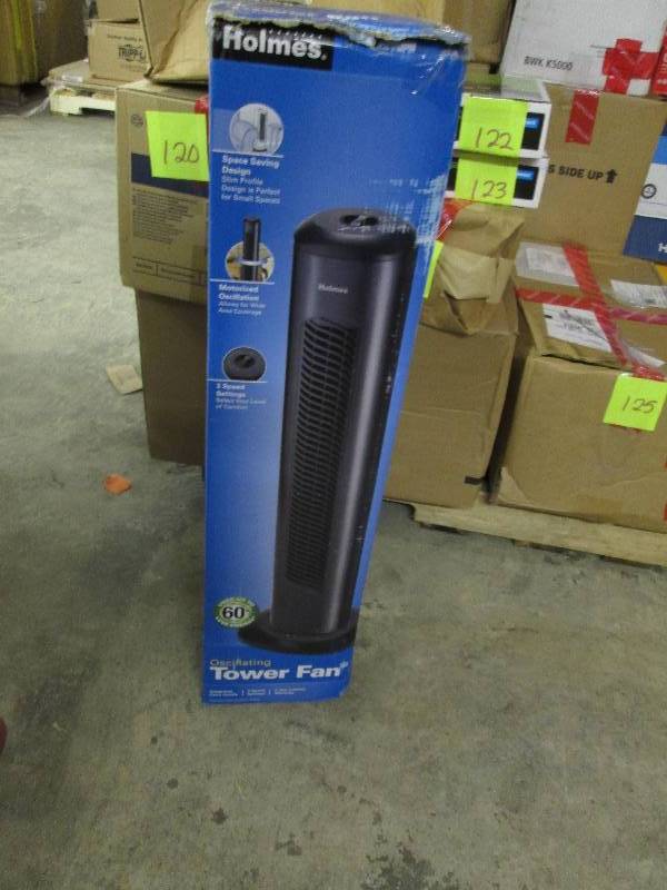 Holmes Oscillating Tower Fan, open ...