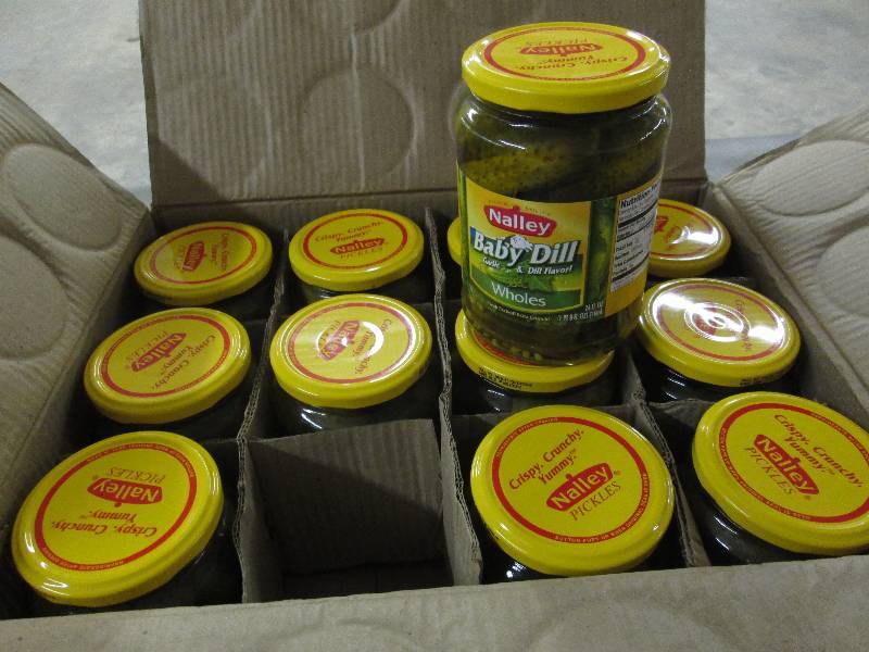 Case of 12 Nalley Baby Dill Pickles...