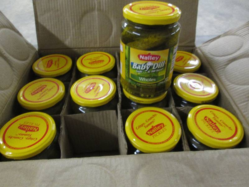 Case of 12 Nalley Baby Dill Pickles...