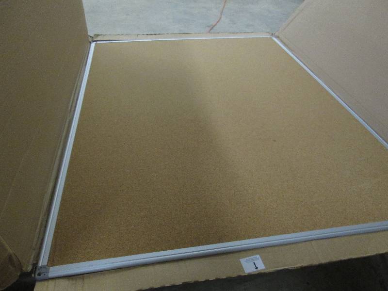 CORK BULLETIN BOARD 36X48, ALUMINU...