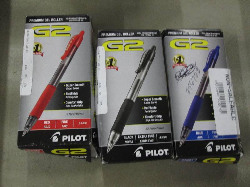 3 Boxes of G2 Roller Gel Pens, Blue...