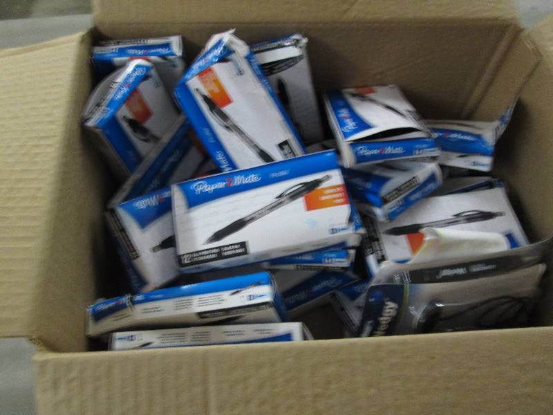 Large lot of open boxes Paper Mate ...