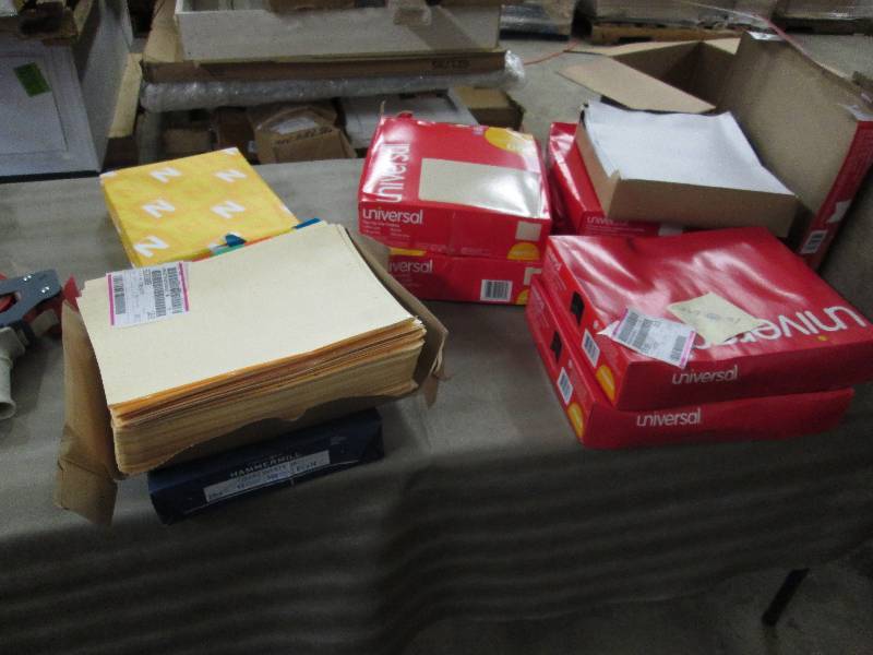 3 Boxes White Folders, 2 Black, 2 B...