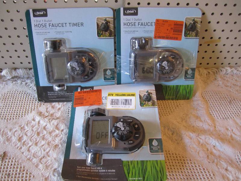Lot of 3 Hose Faucet Timers Unteste...