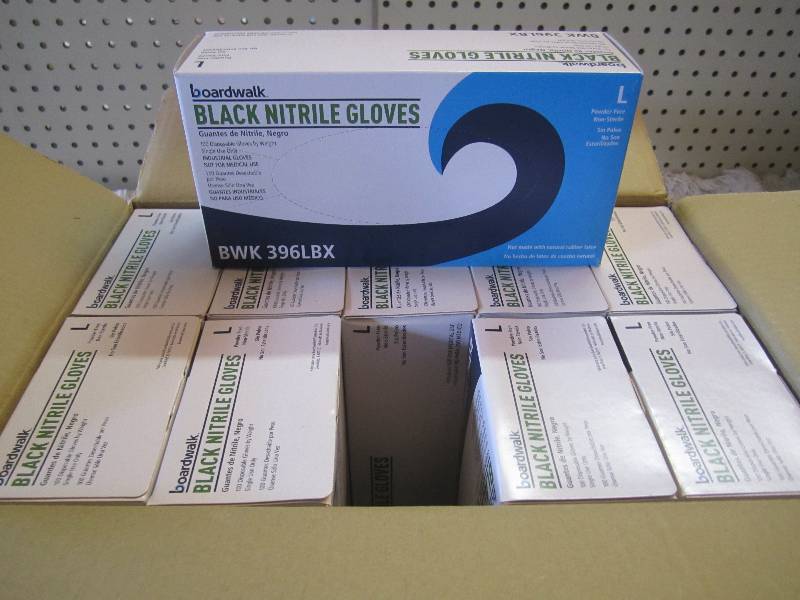 Case of 1000 Black Nitrile Gloves S...