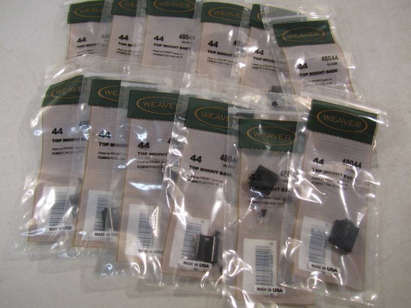 Lot of 12 Weaver Scope Top Mount Ba...