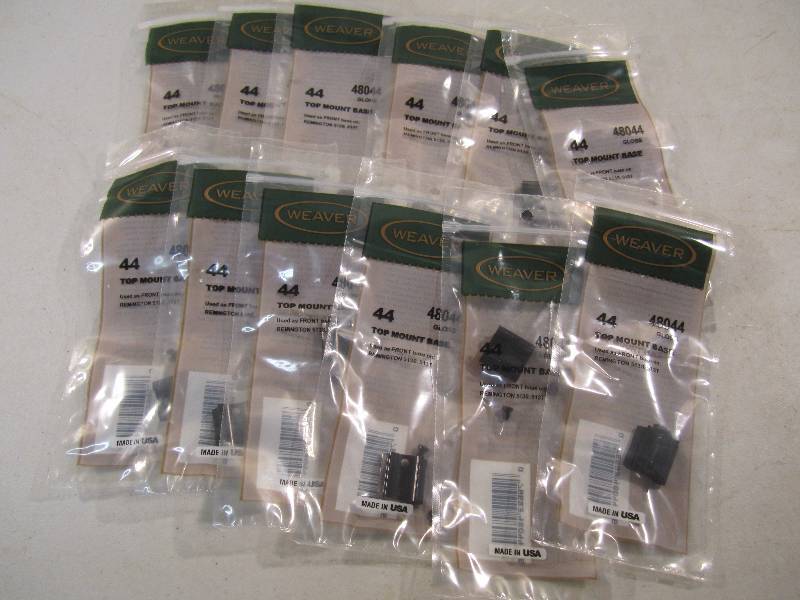 Lot of 12 Weaver Scope Top Mount Ba...