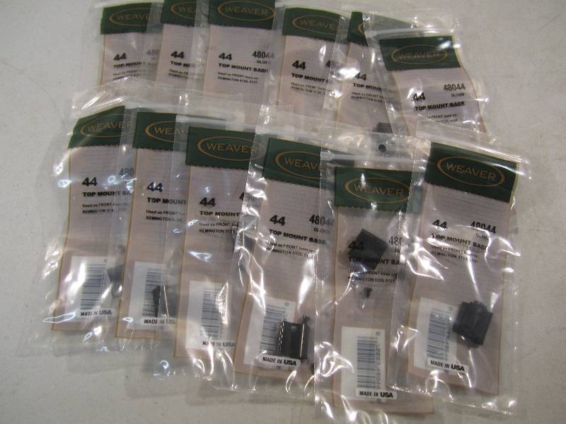 Lot of 12 Weaver Scope Top Mount Ba...