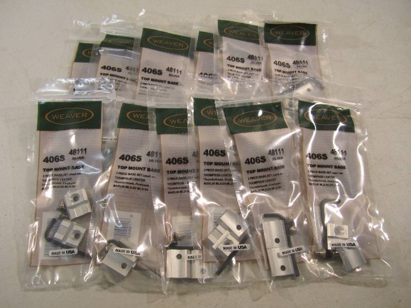 Lot of 12 Weaver Scope Top Mount Ba...