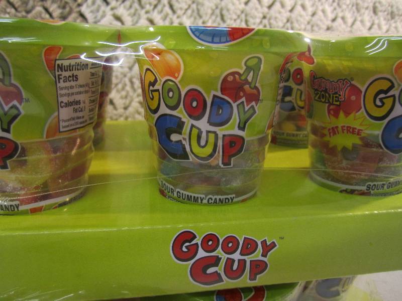 Lot of 12 Cups Goody Cups Sour Gumm...