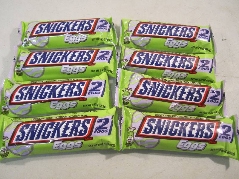 Lot of 8 Snickers Eggs Bars 2 eggs ...