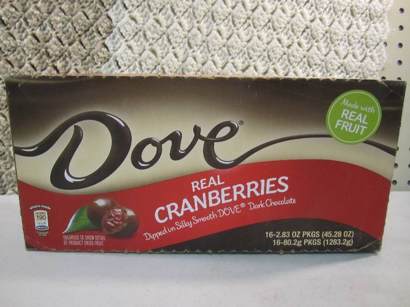 Box of 16 Bags Dove Dark Chocolate ...