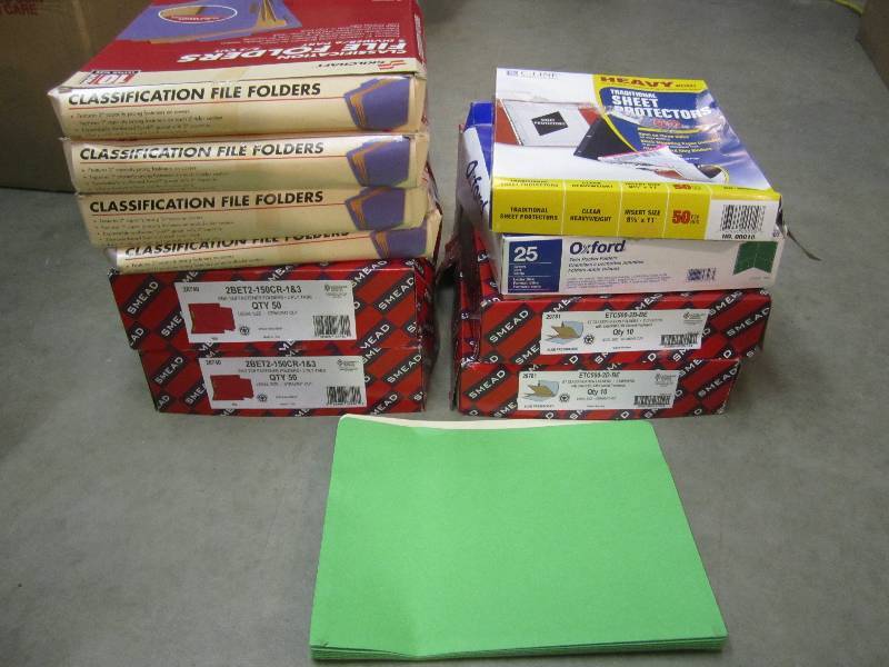 Lot of Misc File Folders and Sheet ...