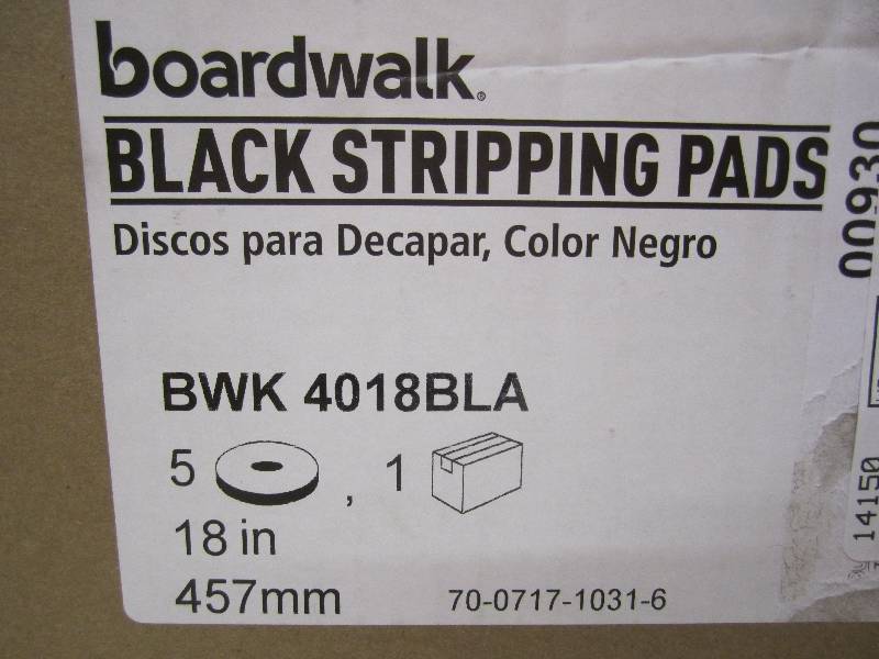 Case of 5 Black Floor Stripping Pad...