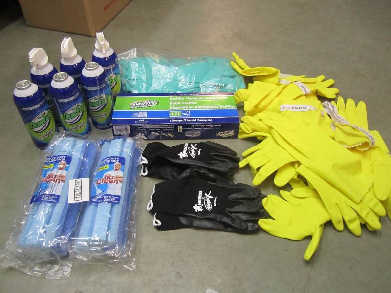 Mix Lot of Rubber Gloves, Swiffer S...