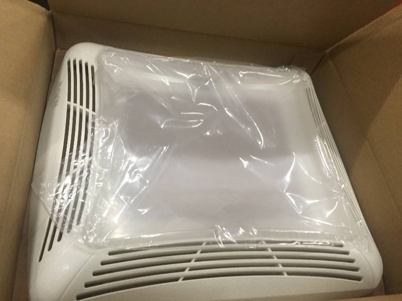 lot 3 image: NuTone Ventilation Fan with Light OPEN BOX NEVER USED