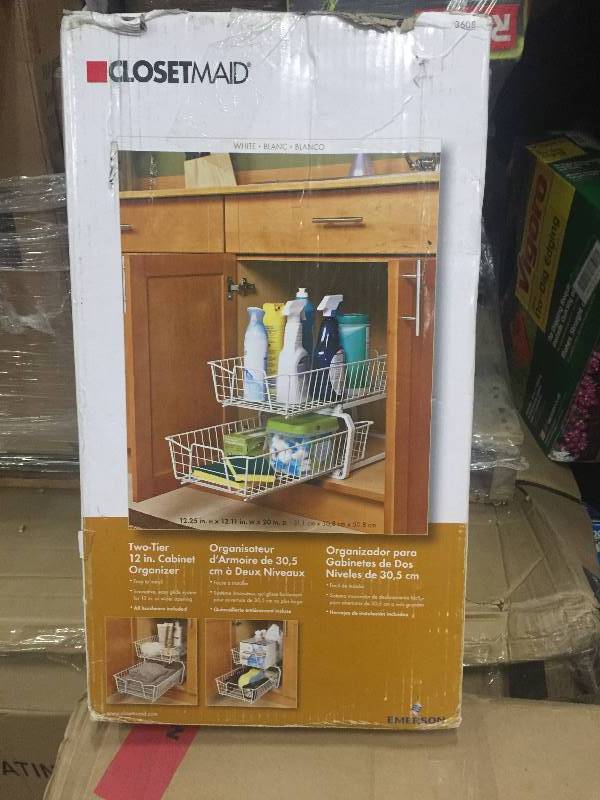 lot 11 image: ClosetMaid Two-Tier 12 in. Cabinet Organizer