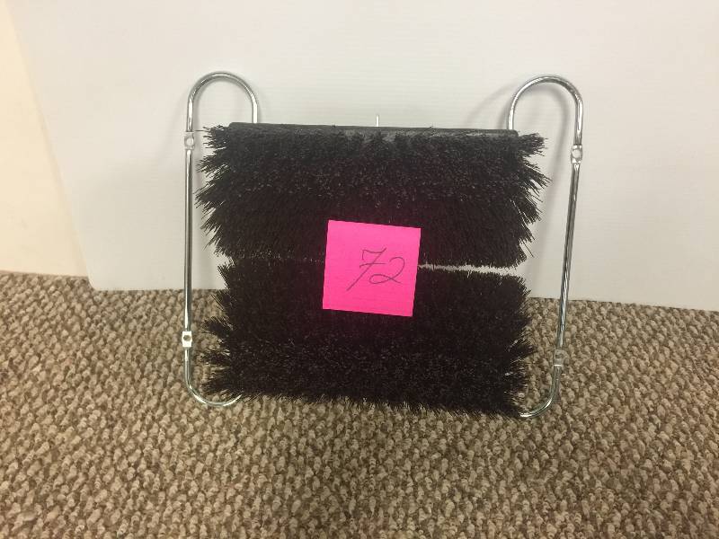 lot 72 image: Carlisle 4042401 Commercial Boot N Shoe Brush Scraper with Chrome Plated Steel