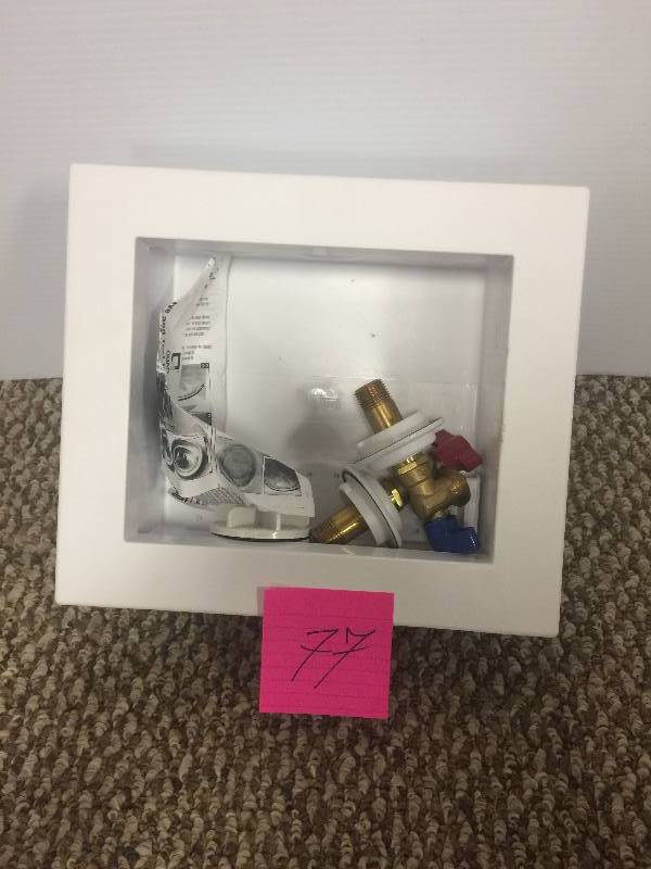 lot 77 image: Oatey  Quadtro 2 in. Copper Sweat Washing Machine Outlet Box