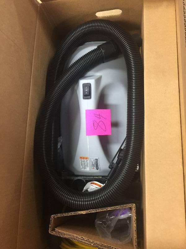 lot 84 image: ProTeam  QuietPro CN HEPA 10 qt. Canister Vac with Xover Multi-Surface Telescoping Wand Tool Kit open box never used