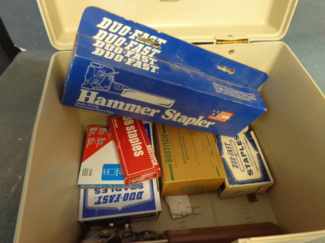 lot 39 image: File Box and Tack Hammers