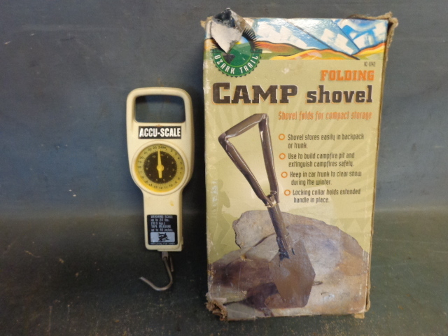 lot 46 image: Camp Shovel and Fish Scale