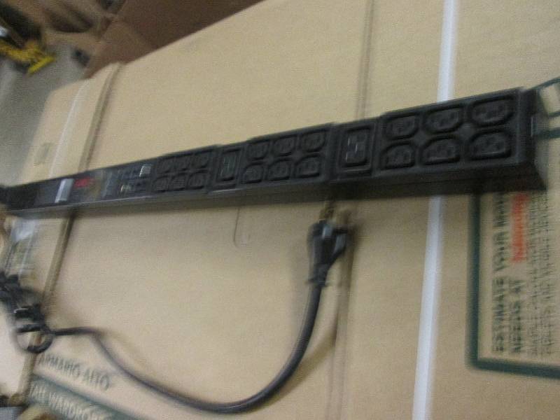 lot 402 image: APC rack pdu model # AP8858NA3 mete...