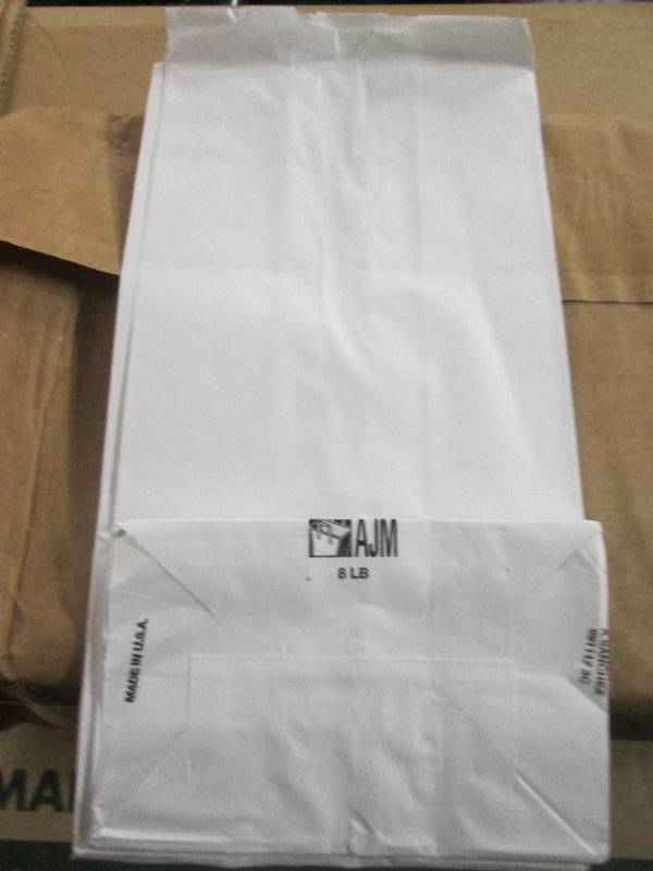 lot 9 image: 500 #8 grocery bags wite ...