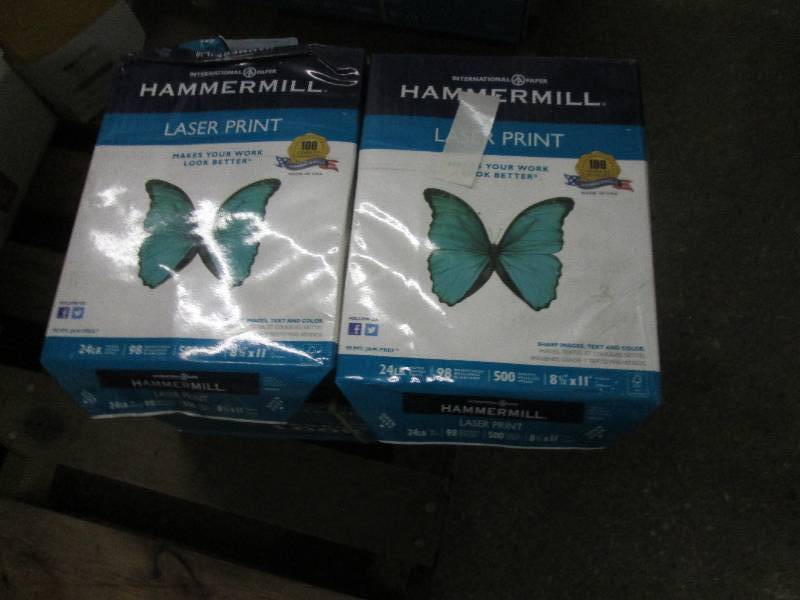 lot 12 image: 1 case of Hammermill laser print pr...