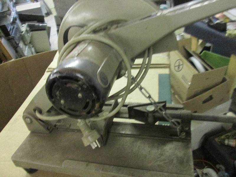 lot 416 image: pacard chop saw works electric moto...