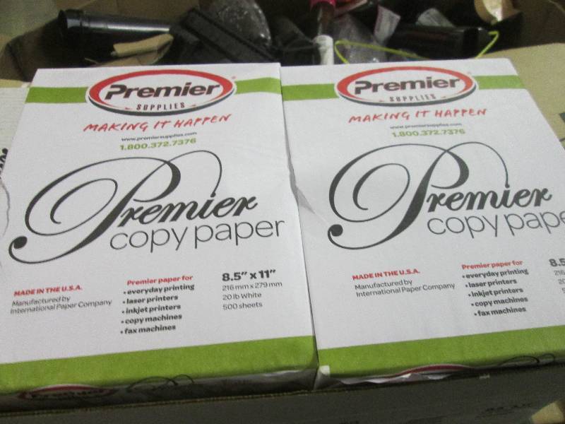 lot 21 image: 1 case of premier copy paper 5000pc...