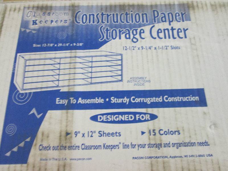 lot 34 image: construction paper storage center m...