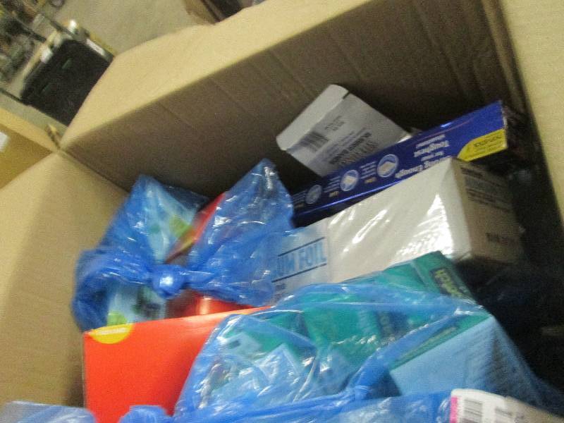 lot 53 image: box of tape ,tape dispensers , alum...