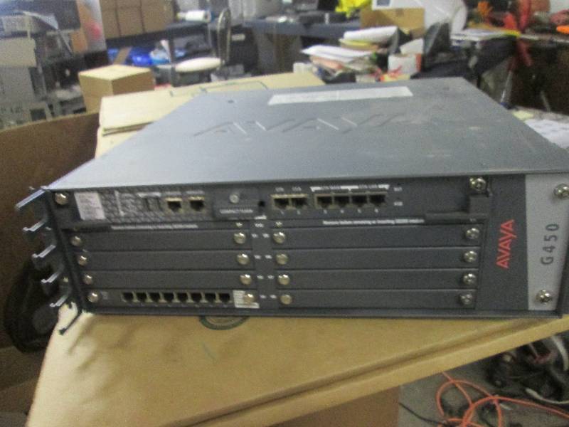 lot 468 image: Avaya G450 media gateway came out o...