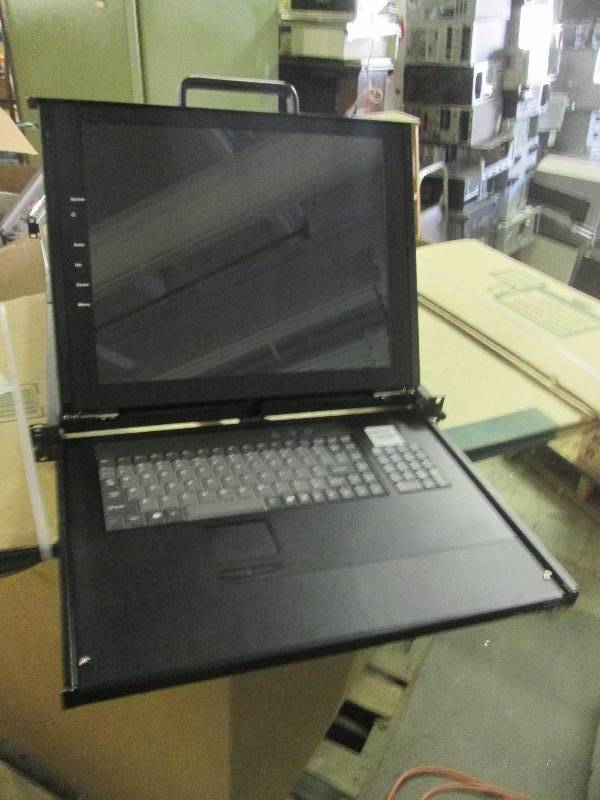 lot 473 image: rack view monitor and keyboard test...
