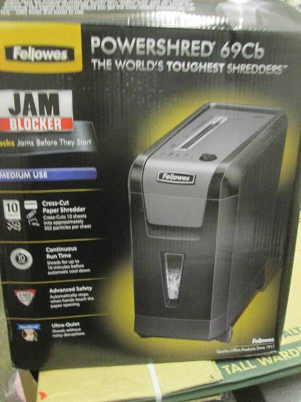 lot 80 image: Fellowes powershred 69cb medium use...