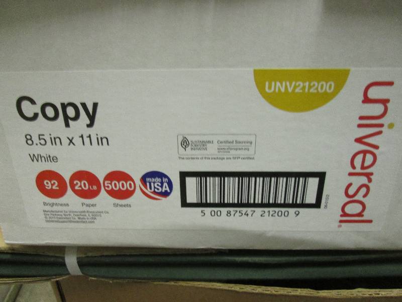 lot 87 image: case of universal copy printer pape...