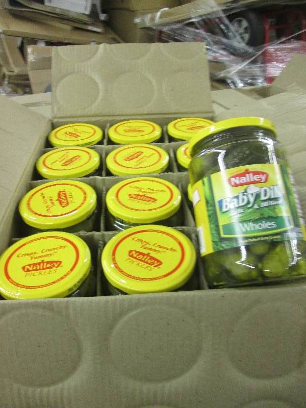 lot 499 image: 1 case of Nalley Baby dill whole pi...