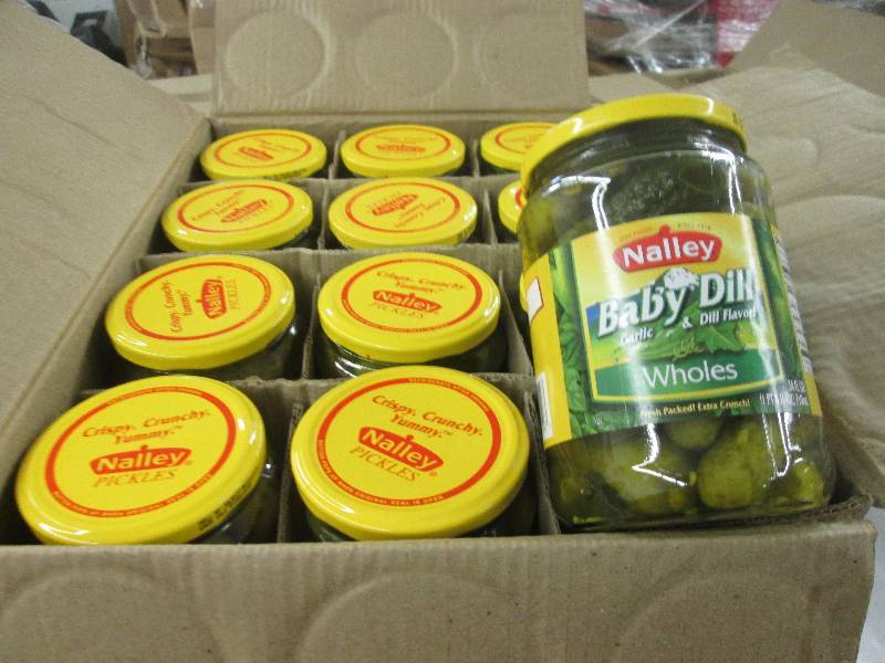 lot 502 image: 1 case of Nalley Baby dill whole pi...